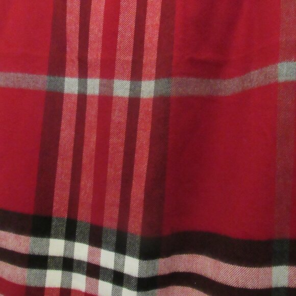 V. Fraas Feel Cashmink Vintage Red Black Extra Large Scarf, Made in Germany M112 - Picture 6 of 7